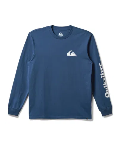 Quiksilver Men's Twin Fin Mate Long Sleeve Tee In Classic Indigo
