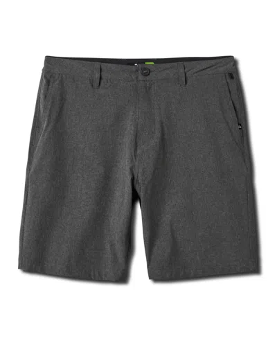 Quiksilver Men's Union Heather Amphibian 20 Hybrid Shorts In Black