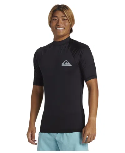 Quiksilver Men's Upf 50 Lycra Short Sleeve T-shirt In Black