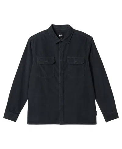 Quiksilver Men's Venture Overshirt Cord Shirt In Urnban Chic Prnt 4