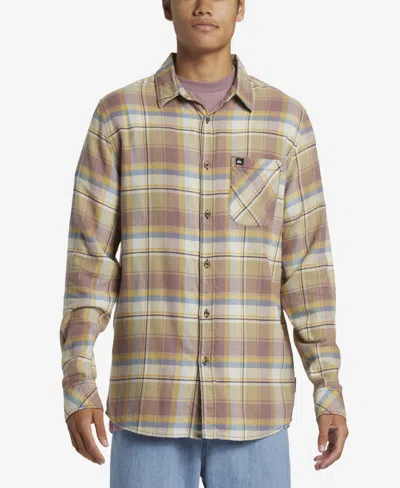 Quiksilver Men's Vestry Stretch Flannel Long Sleeve Shirt In Twill Vest