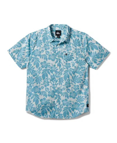 Quiksilver Men's Waikoloa Classics Short Sleeve Shirt In Off White