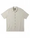 Quiksilver Men's Waterman Tahiti Palms Premium Anti-wrinkle Shirt In Silver Birch (wej0) In Gray