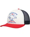 Quiksilver Men's White/red Coop Trucker Adjustable Hat In White,red