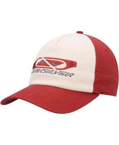 Quiksilver Men's White/red Take A Hike Snapback Hat In White,red
