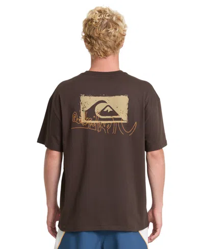 Quiksilver Men's Young Guns Impaired Embelish T-shirt In Brown