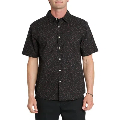 Quiksilver Mesa Meadow Button-up Shirt In Brown