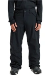 Quiksilver Mission Gore-tex® Waterproof Warmflight® Insulated Recycled Polyester Snow Pants In Black