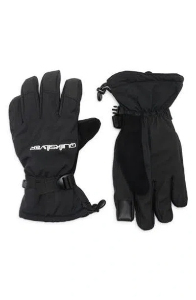 Quiksilver Mission Water Repellent Gloves In Black