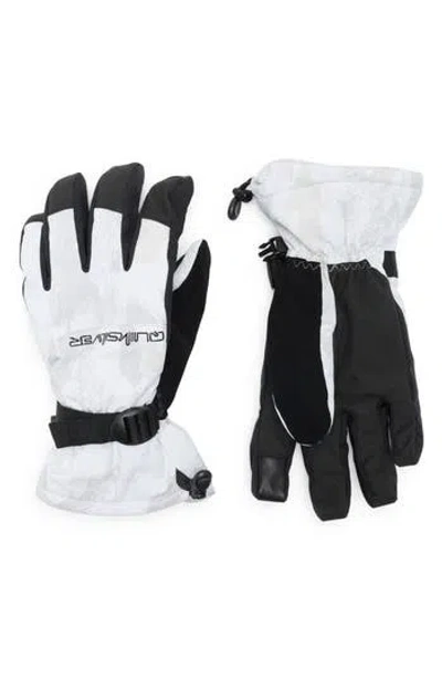 Quiksilver Mission Water Repellent Gloves In White
