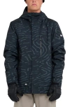 Quiksilver Men's Mission Printed Long-sleeve Jacket In Black