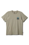 Quiksilver Multi Terrain Graphic T-shirt In Pale Aloe