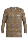 Quiksilver Multiply Surf Long Sleeve Rashguard In Iron Gate