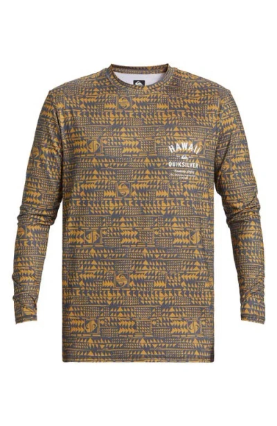 Quiksilver Multiply Surf Long Sleeve Rashguard In Iron Gate