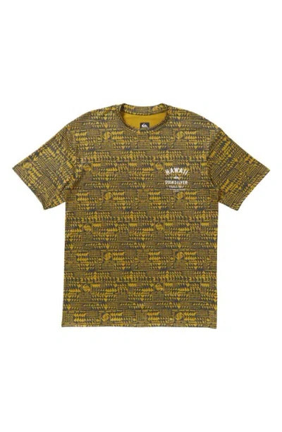 Quiksilver Multiply Surf Short Sleeve Rashguard In Iron Gate
