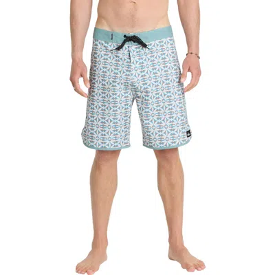 Quiksilver Nature Tile 19 Board Shorts In Green
