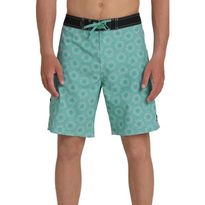 Quiksilver Ocean Mayhem Floral 19" Board Shorts In Green