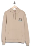 Quiksilver On The Line Fleece Graphic Hoodie In Neutral