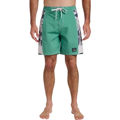 Quiksilver Original Arch 18" Water Repellent Board Shorts In Green