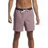 Quiksilver Original Straight Leg Swim Trunks In Grape Shake
