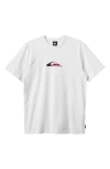 Quiksilver Oval Torch Moe Graphic T-shirt In White