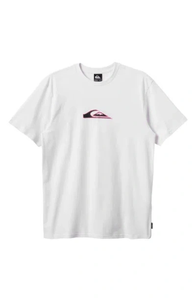 Quiksilver Oval Torch Moe Graphic T-shirt In White