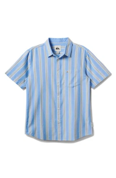 Quiksilver Oxford Stripe Classic Short Sleeve Button-up Shirt