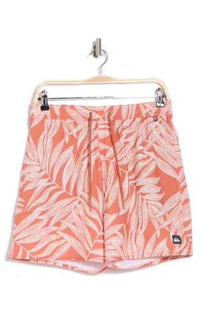 Quiksilver Palu Bay Volley Swim Trunks In Orange