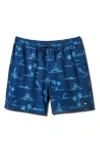 Quiksilver Paradise Found Volley Swim Trunks In Blue