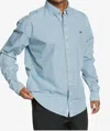 Quiksilver Peace Long Sleeve Woven Shirt In Light Blue In Blue