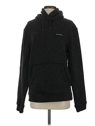 Pre-owned Quiksilver Pullover Hoodie In Black