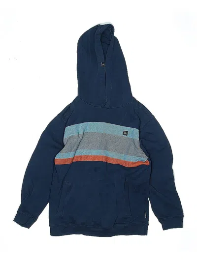 Pre-owned Quiksilver Kids' Pullover Hoodie In Blue