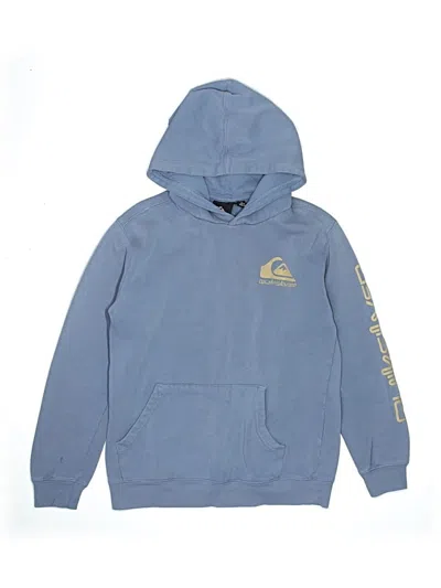 Pre-owned Quiksilver Kids' Pullover Hoodie In Blue