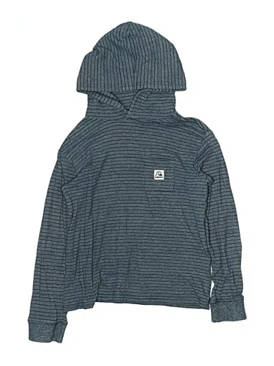 Pre-owned Quiksilver Kids' Pullover Hoodie In Blue