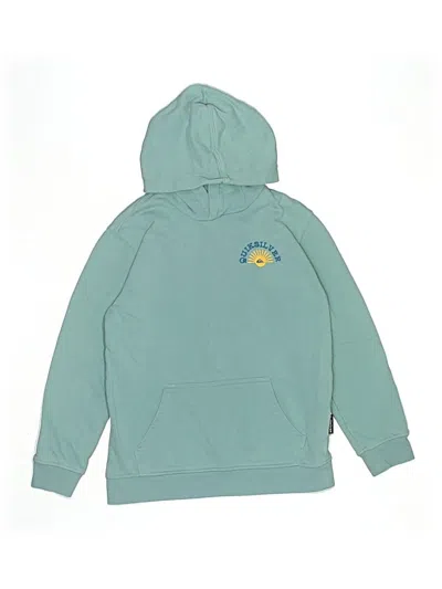 Pre-owned Quiksilver Kids' Pullover Hoodie In Blue
