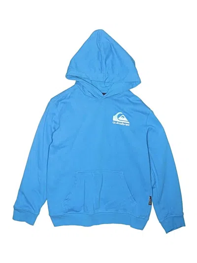 Pre-owned Quiksilver Kids' Pullover Hoodie In Blue