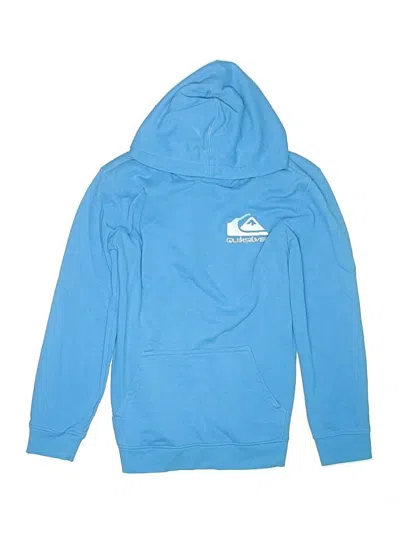 Pre-owned Quiksilver Kids' Pullover Hoodie In Blue