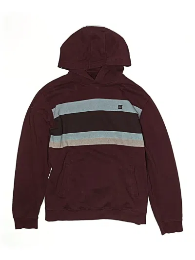 Pre-owned Quiksilver Kids' Pullover Hoodie In Burgundy