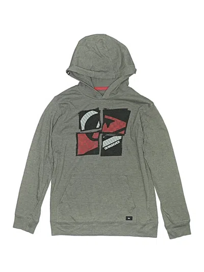 Pre-owned Quiksilver Kids' Pullover Hoodie In Gray