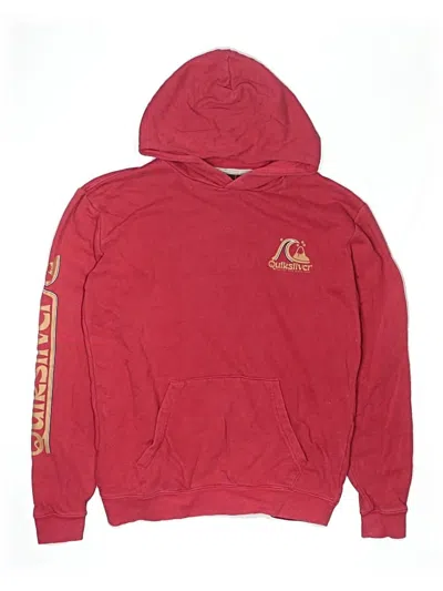 Pre-owned Quiksilver Kids' Pullover Hoodie In Red