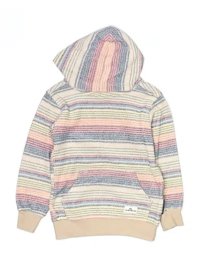 Pre-owned Quiksilver Kids' Pullover Hoodie In Tan