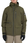 Quiksilver Quest Stretch Water Repellent Jacket In Green