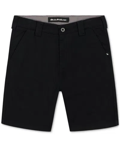 Quiksilver Kids' Quicksilver Big Boys Everyday Union Stretch Chino Shorts In Black