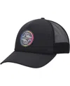 Quiksilver Quicksilver Men's Black Groundswell Trucker Snapback Hat In Black
