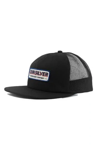 Quiksilver Ray Horizons Trucker Hat In Black.