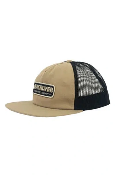 Quiksilver Ray Horizons Trucker Hat In Khaki
