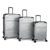 Quiksilver Rincon Suitcases Pc Hardside Expandable Luggage With Spinner Wheels, 3-piece Set In Silver