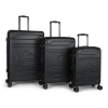 Quiksilver Rincon Suitcases Pc Hardside Expandable Luggage With Spinner Wheels, 3-piece Set In Black