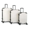 Quiksilver Rincon Suitcases Pc Hardside Expandable Luggage With Spinner Wheels, 3-piece Set In White