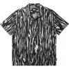 Quiksilver Ripples Dna Camp Shirt In Black Ripples Dna